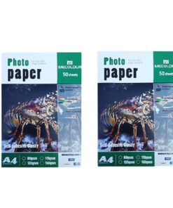 MECOLOUR TT2-SAG150 Self Adhesive Glossy Photo Paper A4 50 Sheets X 2 Pack