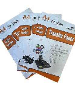 MECOLOUR TT3-LIGHT A4 Light T-Shirt Transfer Paper 10 Sheets X3 Pack Combo