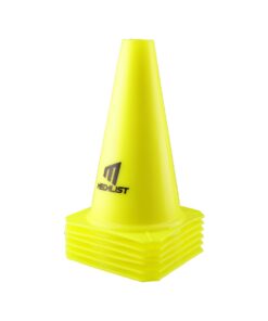 Medalist 22cm Cones for Agility Training - 6 Pack - Yellow