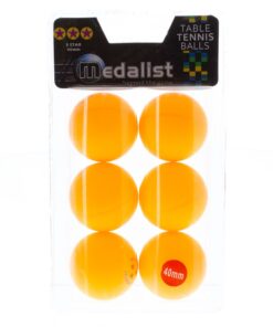 Medalist 3 Star Orange Table Tennis Balls - 6 x Pack