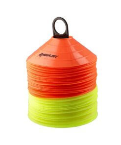 Medalist Disc Cones for Agility Training - 50 Pack - Orange / Yellow