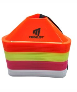 Medalist Tri Disc Cones for Agility Training - 40 Pack - Assorted Colours