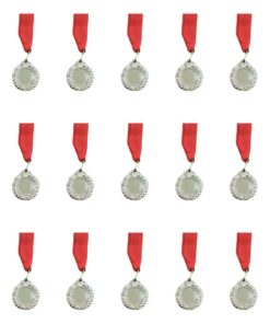 Medals Plain Silver - Pack of 15