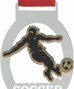 Medals Soccer Clear with Gold ( 40 units )