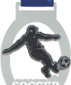 Medals Soccer Clear with Silver (40 units)