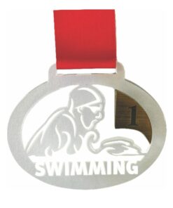 Medals Swimming Clear with Gold - 40 Per Pack