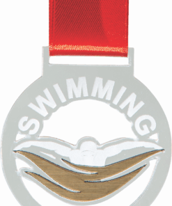 Medals Swimming Clear with Gold - 40 Units