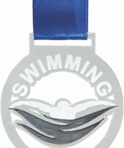 Medals Swimming Clear with Silver - 40 Units