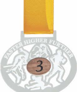 Medals Track & Field Clear with Bronze - 40 Units