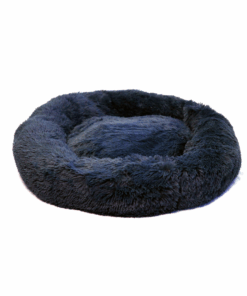 Medium 70cm IREMIA Dog Bed 4.0 - Long-Fur/Flokati - Washable Zip Cover - Charcoal