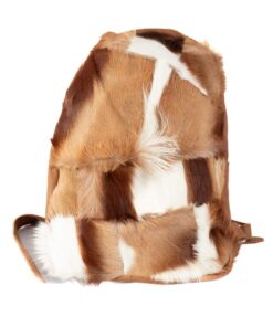 Medium Leather Backpack - Springbok Front