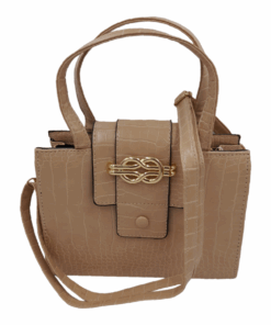 Medium Stylish Bags for Women Ladies Handbags Satchel Bag with Strap - Beige