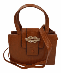 Medium Stylish Bags for Women Ladies Handbags Satchel Bag with Strap - Brown