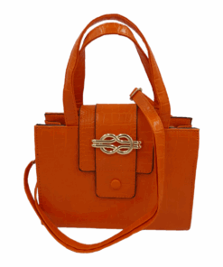 Medium Stylish Bags for Women Ladies Handbags Satchel Bag with Strap - Orange