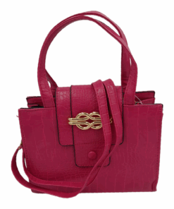 Medium Stylish Bags for Women Ladies Handbags Satchel Bag with Strap - Pink