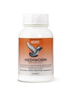 Medpet Mediworm Dewormer For Pigeons - 100 Tablets