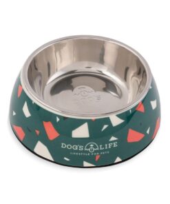 Melamine Stainless Steel Bowl - Terrazzo - M