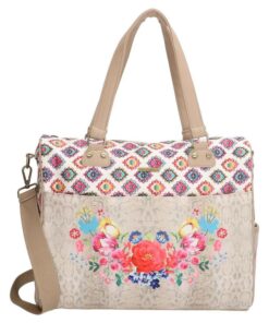 Melli Mello Elif Ladies Shoulder Bag - Pink-Beige