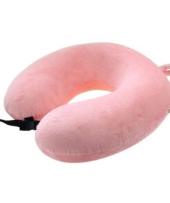 Memory Foam Neck Pillows || Travel Pillow - Pink