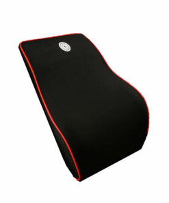 Memory Foam Pillow Lumbar Seat Cushion Accessory - Black Red Edge