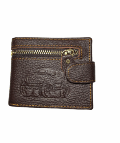 Men Genuine Leather Wallet Brown 861-03