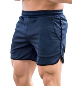 Men Running Gym Workout Sports Shorts Quick Dry Athletic with Pockets