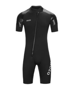 Men Shorty 3mm Neoprene Wetsuit Diving Suit one Piece BDM - M