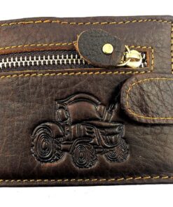 Men's Bi-Fold Genuine Leather Wallet Brown - 861-09