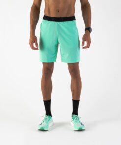 Men's Breathable Running Shorts- Run 500 Dry-Mint Green - EU 41