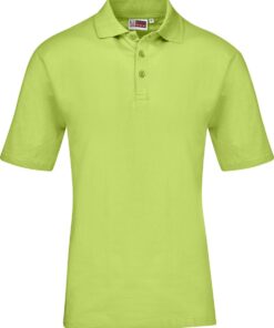 Mens Cardinal Golf Shirt - Red  - Lime - 3XL