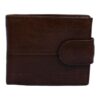 Men's Genuine Leather Bifold Wallet for 11 Cards - Brown