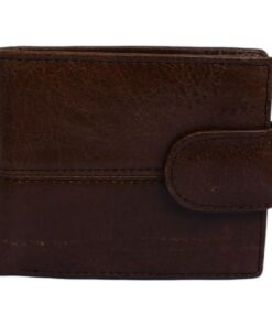 Men's Genuine Leather Bifold Wallet for 11 Cards - Brown