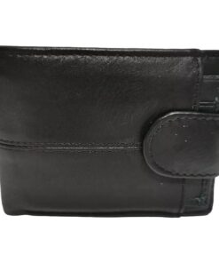 Men's Genuine Leather Bifold Wallet for 7 Cards + SD Memory Card holder - Black