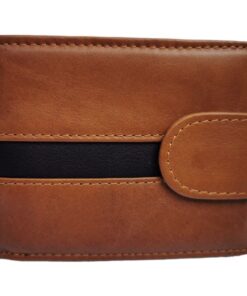 Men's Genuine Leather Bifold Wallet for7 Cards - Tan