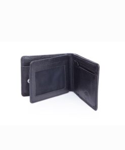 Men's Genuine Leather Credit Card wallet - Black