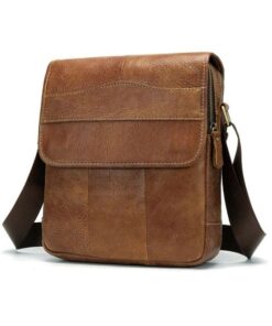 Men's Genuine Leather Crossbody Bag