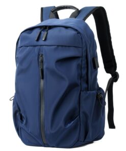 Men's Large-Capacity Backpack with USB Interface Large-Capacity Casual - Blue