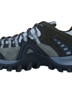 Men's Rugged Outdoor Hiking Shoes - Durable Traction Soles, Lace-Up Design - UK 6