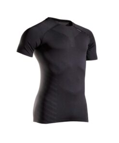 Men's Running Seamless T-Shirt Kiprun Run 500 Comfort Skin Black - 2XL