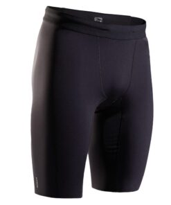 Men's Running Tight Shorts - Black - M