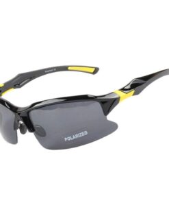 Men's Sport SunGlasses - Black/Yellow