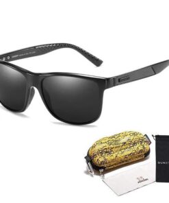 Men's Stealth Carbon Polarized Sunglasses with SS Sleeve