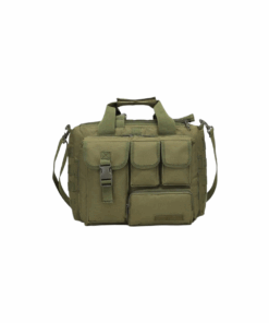 Men's Tactical Laptop Briefcase - Multifunctional Messenger Shoulder Bag - Green