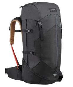 Men's Trekking Backpack - Mt100 Easyfit - Black - 50 L