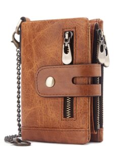 Men's Trendy Genuine Leather Wallet- with Gift box - Brown