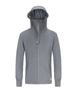 Men's UPF 50+ Sun Protection Lightweight Hoodie For Fishing/Hiking - L