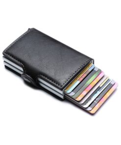 Men's Vegan Leather 12 Card RFID Protection Minimalist Wallet