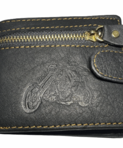 Men's Wallet Genuine Leather Black 861-02