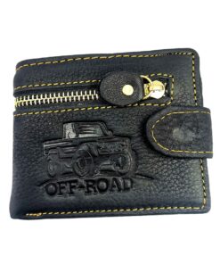 Men's Wallet Genuine Leather Black 861-11