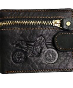 Men's Wallet Genuine Leather Black 861-14